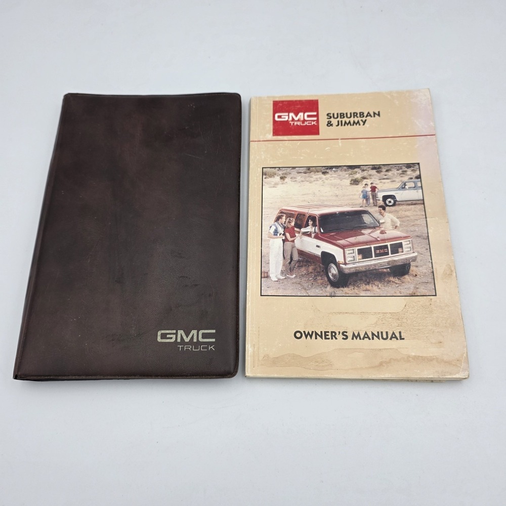 GMC Truck 1987 Suburban & Jimmy Owners Manual Operators User Guide & Cover Case